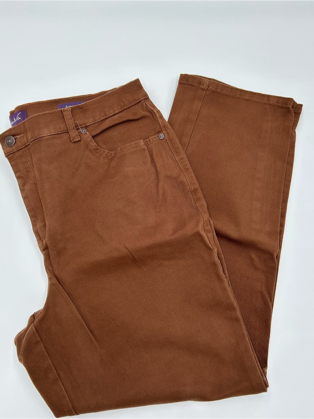 Gloria Vanderbilt Women’s Amanda Rust Brown Jeans 16W